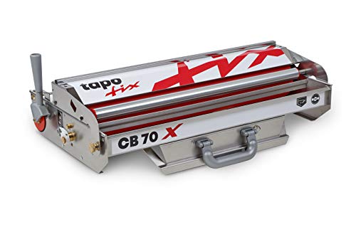 Tapofix Tapeziergerät CB 70 X - Tischgerät für Tapeten und Raufaser - Für Tapeten bis zu 56 cm Breite - eingebauter Kleisterkasten – Ermöglicht gleichmäßiges Einkleistern - Tapetenkleistergerät von tapo-fix