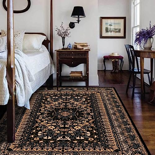 Tappeti Design Schlafzimmer Wohnzimmer Rechteckigen Teppich 120 X 180 CMTraditioneller Hof-Retro-Stil Flur Korridor Wohnung Dekoration rutschfest Waschbar Teppiche 120x180cm von Tappeti Design