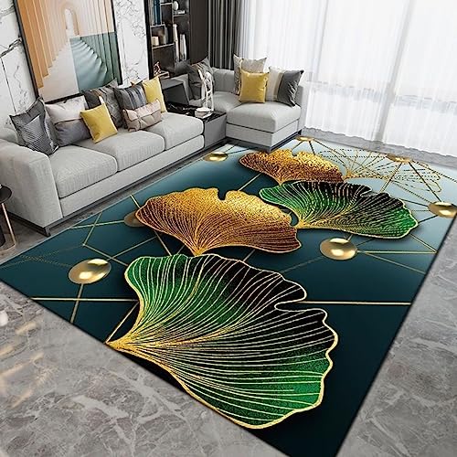 Tappeti Design Teppich Moderne Wohnzimmerteppiche 160 X 200 cm Mode-Ginkgo-Blatt Soft Touch Large Area Wohnzimmer Teppiche Schlafzimmer Teppich 160 * 200cm von Tappeti Design