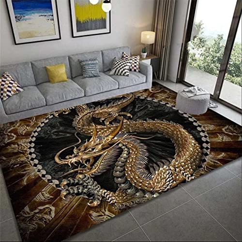 Tappeti Design Teppich Wohnzimmer Teppich 140 X 200 cm Orientalischer Drache Korridor Schlafzimmer, Küche, Wohnzimmer 140 * 200cm von Tappeti Design