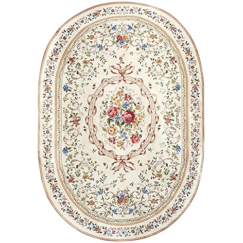 Tappeti Design Modern Floral Oval Teppich, 100x170cm, Bunt (Multicolored), Blumig von Tappeti Design