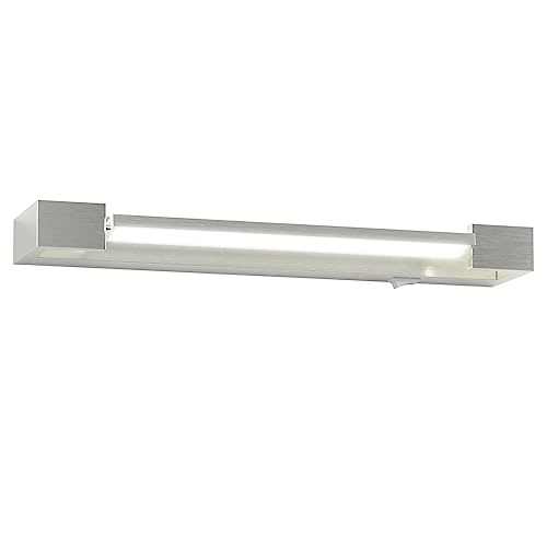 Taptoron LED Spiegelleuchte Bad, 42CM Spiegellampe Mit Schalter 18W 5000K Neutralweiß Badezimmer Lampe IP44 Wasserdicht Schminklicht, Drehbare Spiegellampe von Taptoron