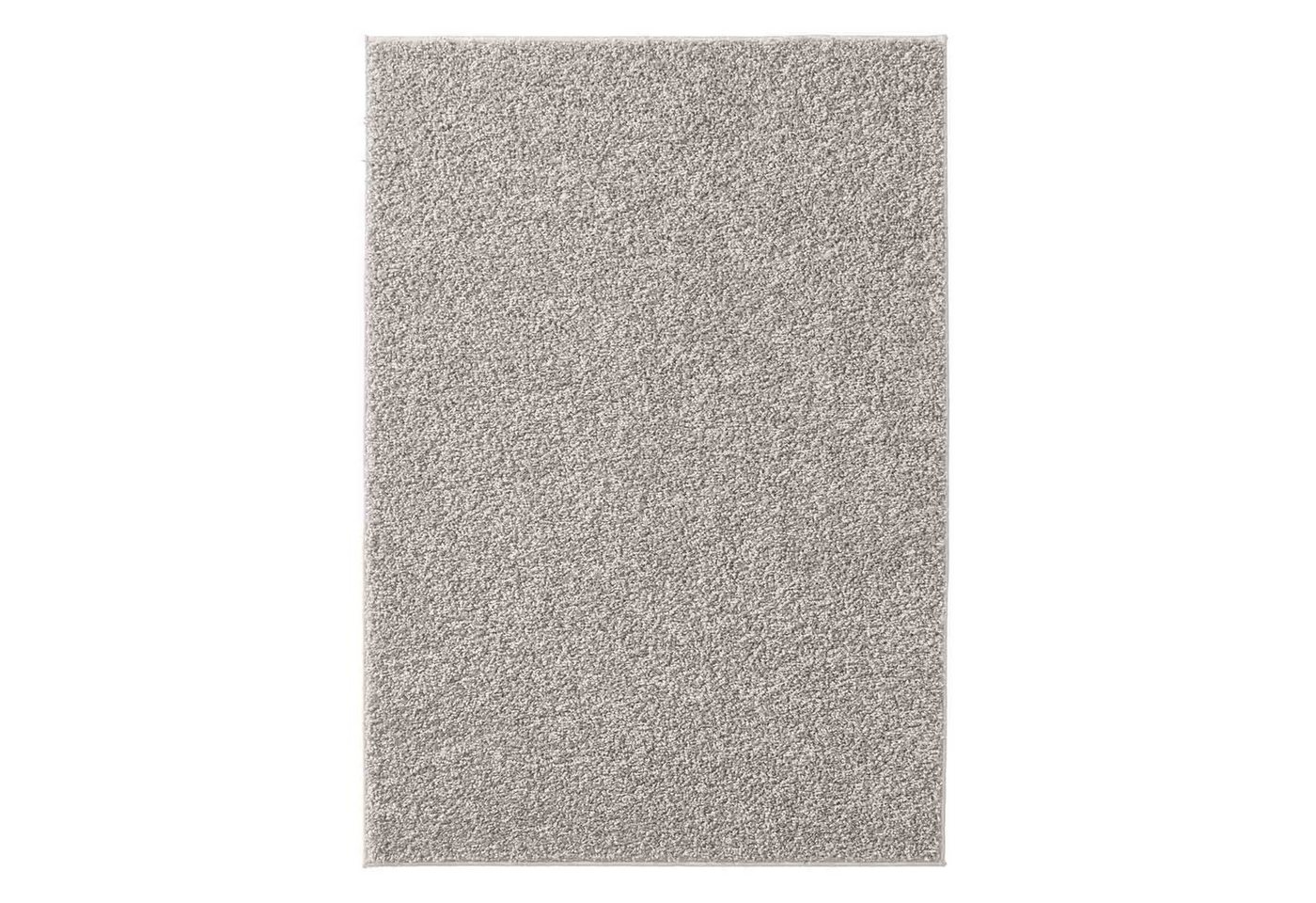 Langflor-Teppich Langflorteppich Sole 100% Polypropylen, TaraCarpet, rechteckig, Höhe: 30 mm, Hochflor Shaggy grau waschbar Wohnzimmer Schlafzimmer Bad 060x090 cm von TaraCarpet