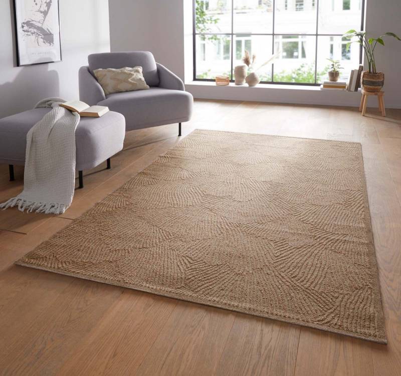 TaraCarpet Teppich In und Outdoorteppich Ginko auch für Wohnzimmer Küche und Esszimmer, rechteckig, Höhe: 5 mm, Hochwertiger In und Outdoorteppich Ginkoblatt terra 160x230 TaraCarpet Teppich In und Outdoorteppich Ginko auch für Wohnzimmer Küche und Esszimmer, rechteckig, Höhe: 5 mm, Hochwertiger In und Outdoorteppich Ginkoblatt terra 160x230 von TaraCarpet