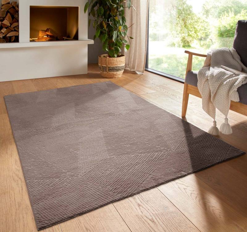 TaraCarpet Teppich TaraCarpet Homestyle 389 Fresco, rechteckig, Höhe: 10 mm, Fresco hoch-tief weich waschbar taupe 50x80 TaraCarpet Teppich TaraCarpet Homestyle 389 Fresco, rechteckig, Höhe: 10 mm, Fresco hoch-tief weich waschbar taupe 50x80 von TaraCarpet