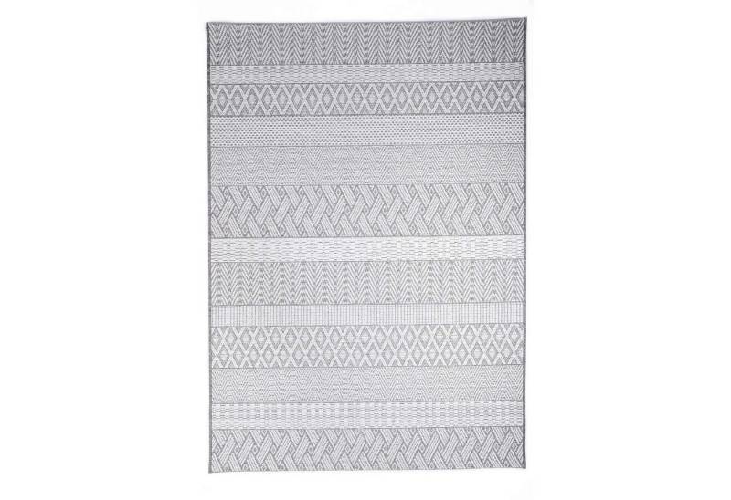 TaraCarpet Teppich In & Outdoor Teppich Brandon 98003 Ethno, rechteckig, Höhe: 6 mm, sisal optik grau Wohnzimmer Terrasse Garten Balkon Küche 80x150 cm TaraCarpet Teppich In & Outdoor Teppich Brandon 98003 Ethno, rechteckig, Höhe: 6 mm, sisal optik grau Wohnzimmer Terrasse Garten Balkon Küche 80x150 cm von TaraCarpet