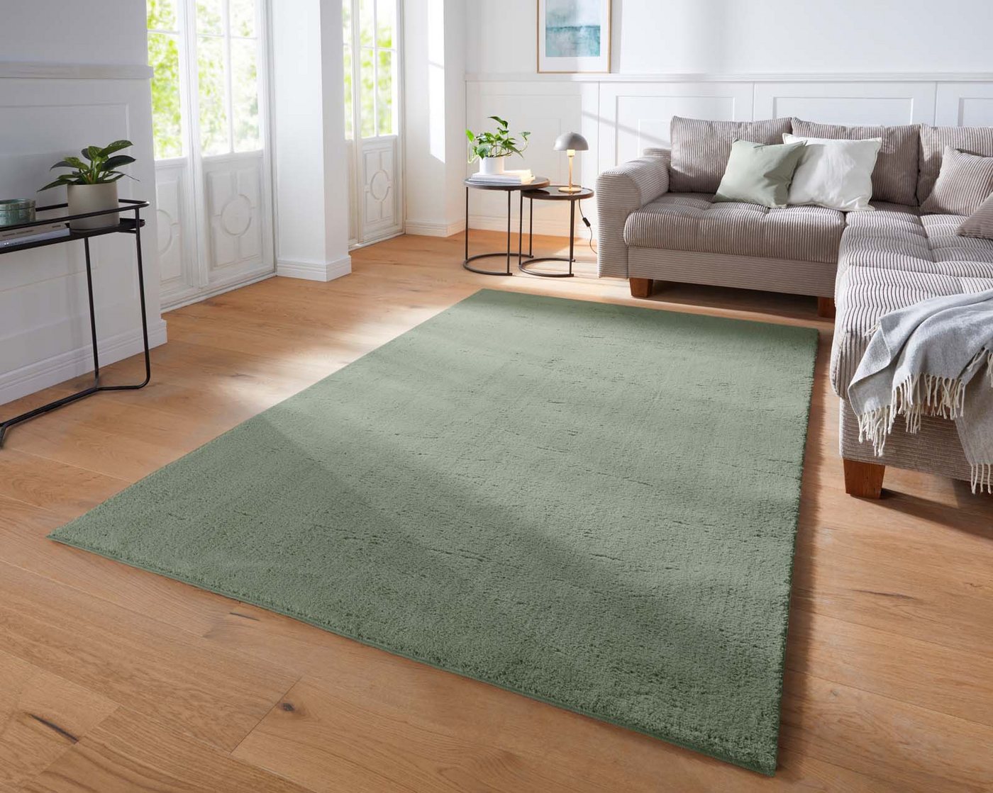 TaraCarpet Teppich Supersoft Kurzflorteppich Fiona Uni, rechteckig, Höhe: 19 mm, waschbar mint Wohnzimmer Schlafzimmer Kinderzimmer 080x150 cm TaraCarpet Teppich Supersoft Kurzflorteppich Fiona Uni, rechteckig, Höhe: 19 mm, waschbar mint Wohnzimmer Schlafzimmer Kinderzimmer 080x150 cm von TaraCarpet