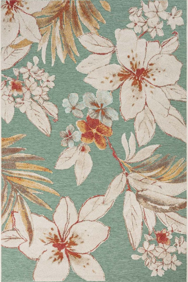 TaraCarpet Teppich TaraCarpet In und Outdoor Teppich Fantasy Lilie, rechteckig, Höhe: 5 mm, Lilie grün Wohnzimmer Balkon Terrasse Esszimmer 200X290 TaraCarpet Teppich TaraCarpet In und Outdoor Teppich Fantasy Lilie, rechteckig, Höhe: 5 mm, Lilie grün Wohnzimmer Balkon Terrasse Esszimmer 200X290 von TaraCarpet