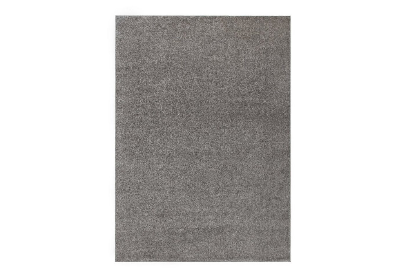 Teppich TaraCarpet Kurzflorteppich Zoe, TaraCarpet, rechteckig, Höhe: 11 mm, Flachflor Teppich d. Grau Wohnzimmer Schlafzimmer Kinderzimmer 080x150 von TaraCarpet