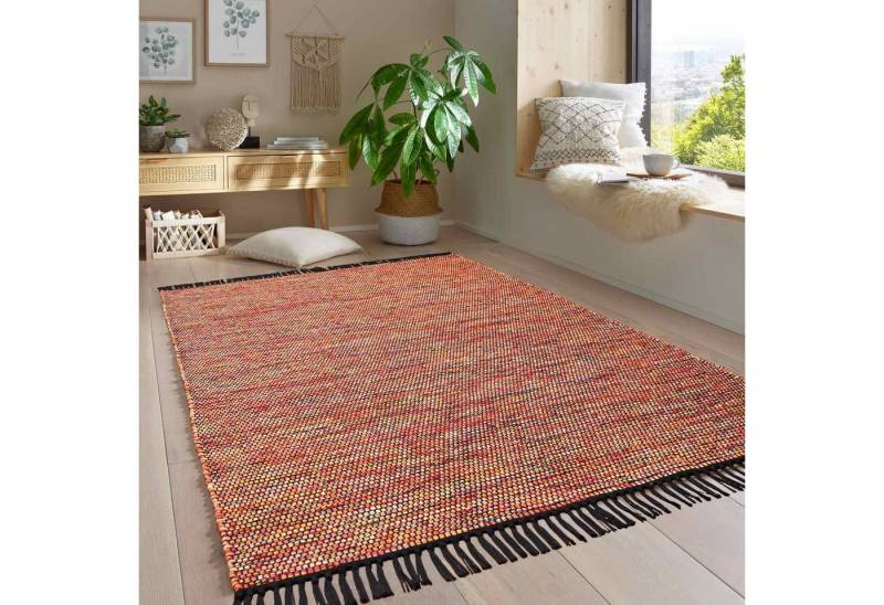 TaraCarpet Wollteppich Handwebteppich Borkum 100% Baumwolle, rechteckig, Höhe: 5 mm, gewebt Baumwolle multi modern Wohnzimmer Küche 080x150 cm TaraCarpet Wollteppich Handwebteppich Borkum 100% Baumwolle, rechteckig, Höhe: 5 mm, gewebt Baumwolle multi modern Wohnzimmer Küche 080x150 cm von TaraCarpet