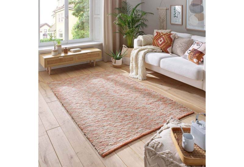TaraCarpet Wollteppich TaraCarpet Elmstein handgewebter Schurwollteppich aus gewalkter Wolle, rechteckig, Höhe: 9 mm, Handgewebt Teppich rot gestreift Wohnzimmer Schlafzimmer 070x130 cm TaraCarpet Wollteppich TaraCarpet Elmstein handgewebter Schurwollteppich aus gewalkter Wolle, rechteckig, Höhe: 9 mm, Handgewebt Teppich rot gestreift Wohnzimmer Schlafzimmer 070x130 cm von TaraCarpet