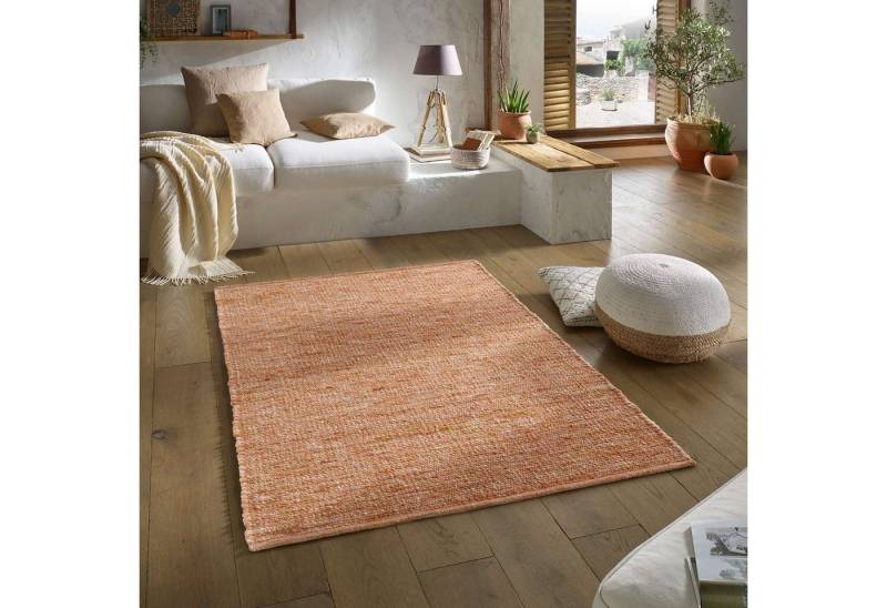 TaraCarpet Wollteppich TaraCarpet Handwebteppich Malmoe Fashion, rechteckig, Höhe: 10 mm, Handgewebter Teppich terra Wohnzimmer Schlafzimmer Esszimmer 070X130 TaraCarpet Wollteppich TaraCarpet Handwebteppich Malmoe Fashion, rechteckig, Höhe: 10 mm, Handgewebter Teppich terra Wohnzimmer Schlafzimmer Esszimmer 070X130 von TaraCarpet