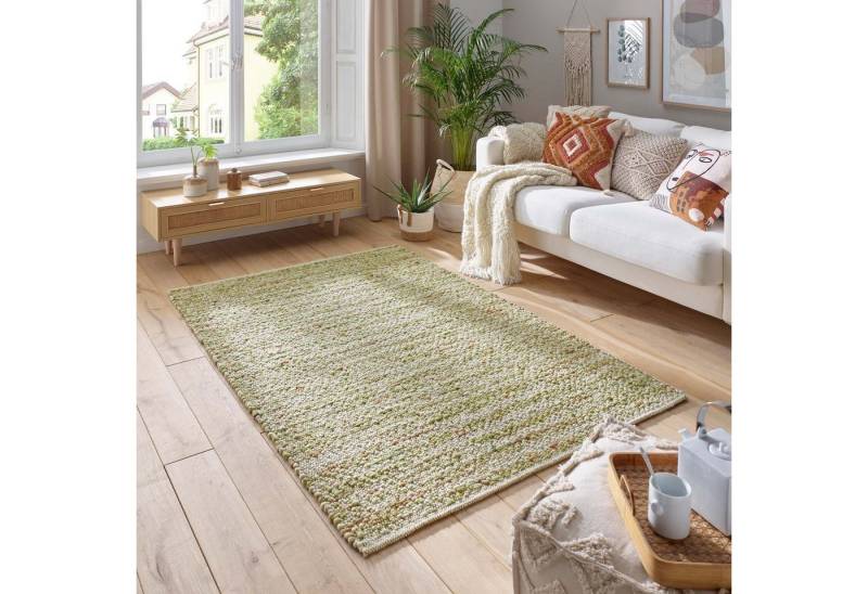 TaraCarpet Wollteppich TaraCarpet Neuberg handgewebter Schurwollteppich aus gewalkter Wolle, rechteckig, Höhe: 15 mm, Handgewebt Teppich grün terra Wohnzimmer Schlafzimmer 070x130 cm TaraCarpet Wollteppich TaraCarpet Neuberg handgewebter Schurwollteppich aus gewalkter Wolle, rechteckig, Höhe: 15 mm, Handgewebt Teppich grün terra Wohnzimmer Schlafzimmer 070x130 cm von TaraCarpet