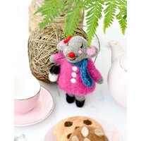 Filz Maus Ornament, Dekoration von TaraTreasuresAU
