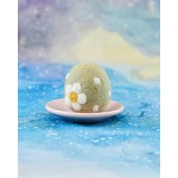 Filz Salbei Grün Floral Und Punkte Ei Für Ostern, Filzei Ornament Filz Salbei Grün Floral Und Punkte Ei Für Ostern, Filzei Ornament von TaraTreasuresAU