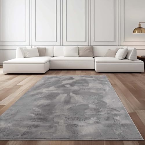 Taracarpet Fellteppich Kunstfell Teppich Waschbar, Hasenfell Imitat, Kaninchenfell, Kurzfell | Flauschiger Teppich Wohnzimmer, Bettvorleger Schlafzimmer, Teppich Fell anthrazit 200x290 cm Taracarpet Fellteppich Kunstfell Teppich Waschbar, Hasenfell Imitat, Kaninchenfell, Kurzfell | Flauschiger Teppich Wohnzimmer, Bettvorleger Schlafzimmer, Teppich Fell anthrazit 200x290 cm von Taracarpet