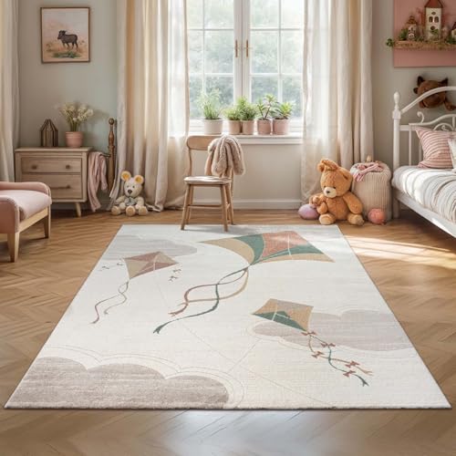 Taracarpet Kindezimmer und Jugendzimmer Kurzflor Teppich in Pastell Farben Kinderteppich auch für Babyzimmer geeignet Pastell bunt Drachen 80x150 cm Taracarpet Kindezimmer und Jugendzimmer Kurzflor Teppich in Pastell Farben Kinderteppich auch für Babyzimmer geeignet Pastell bunt Drachen 80x150 cm von Taracarpet