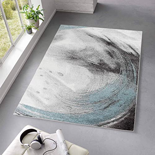 Taracarpet Kurzflor Teppich fürs Wohnzimmer Schlafzimmer und das Kinderzimmer Moderner Designerteppich TC-Fashion 6116 Circle blau 200x280 cm Taracarpet Kurzflor Teppich fürs Wohnzimmer Schlafzimmer und das Kinderzimmer Moderner Designerteppich TC-Fashion 6116 Circle blau 200x280 cm von Taracarpet