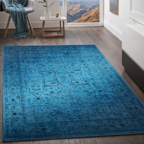 Taracarpet Teppich Kurzflorteppich, Wohnzimmerteppich, Orientteppich aus Polyester n Regenbogenfarben absolut Modern fürs Wohnzimmer Schlafzimmer Kinderzimmer blau 120x170 cm Taracarpet Teppich Kurzflorteppich, Wohnzimmerteppich, Orientteppich aus Polyester n Regenbogenfarben absolut Modern fürs Wohnzimmer Schlafzimmer Kinderzimmer blau 120x170 cm von Taracarpet