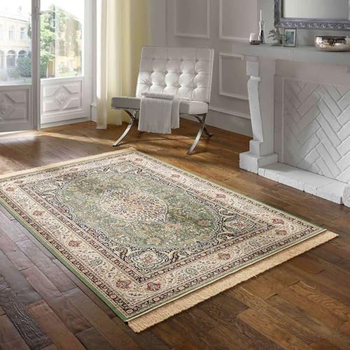 Taracarpet Teppich Palazzo Royal Lilian grün 067x105 cm Kurzflor Orientteppich für Wohnzimmer Esszimmer und Schlafzimmer Taracarpet Teppich Palazzo Royal Lilian grün 067x105 cm Kurzflor Orientteppich für Wohnzimmer Esszimmer und Schlafzimmer von Taracarpet