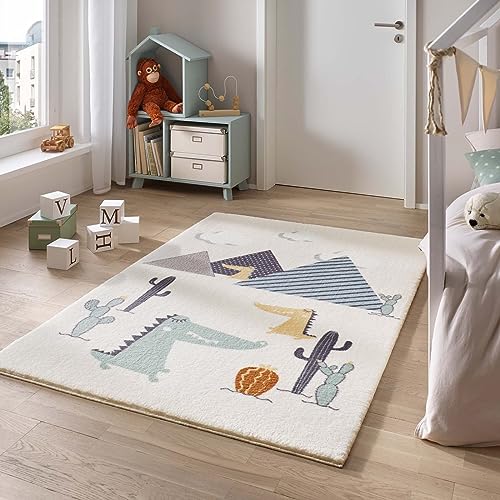 Taracarpet Teppich für das Kinderzimmer Kinderzimmerteppich und Jugendzimmerteppich Soft Kids kuschelig weich in verschiedenen Designs Dionoausflug 160x230 cm Taracarpet Teppich für das Kinderzimmer Kinderzimmerteppich und Jugendzimmerteppich Soft Kids kuschelig weich in verschiedenen Designs Dionoausflug 160x230 cm von Taracarpet