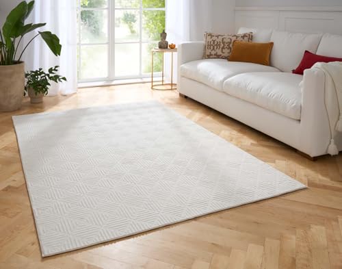Taracarpet Weicher Kurzflor Designer Teppich in Hasenfell-Optik Supersoft ideal fürs Wohnzimmer Schlafzimmer und Kinderzimmer kacheln Creme 080x150 cm Taracarpet Weicher Kurzflor Designer Teppich in Hasenfell-Optik Supersoft ideal fürs Wohnzimmer Schlafzimmer und Kinderzimmer kacheln Creme 080x150 cm von Taracarpet