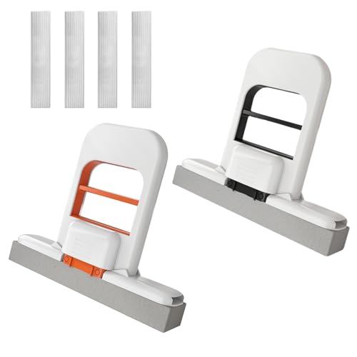 2 Stück Mini Mop, 2025 Selbstdrückendes Schwamm Mopp, mini Foldable Wischmopp, Schwammwischer für Die Nass und Trockenanwendung auf Küchenarbeitsplatten, Glas, Badezimmer Autoinnenraum (C) von Tarange