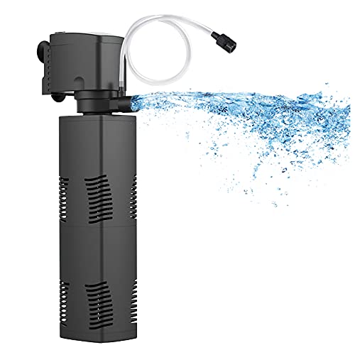 TARARIUM Interner Aquarium Filter Pumpe für 150-560 Liter Becken Bio Schwamm Aquarium Innenfilter mit 1200L/h Tauch Wasserpumpe für Großtank Garten Teich Kaltwasser Tropische Fische Strömungspumpe TARARIUM Interner Aquarium Filter Pumpe für 150-560 Liter Becken Bio Schwamm Aquarium Innenfilter mit 1200L/h Tauch Wasserpumpe für Großtank Garten Teich Kaltwasser Tropische Fische Strömungspumpe von Tararium
