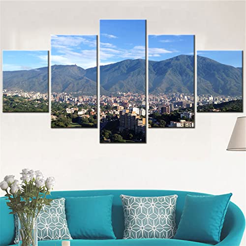 Druck Auf Leinwand Avila Caracas Berg Leinwand Kunst Malerei Spanien Landschaft Wand Poster Bilder Wohnkultur Für Wohnzimmer Dekoration 150x80cm von Targawerelax