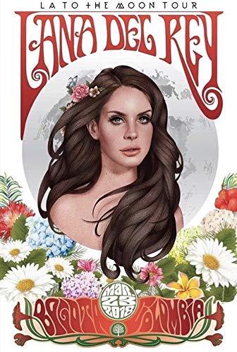 Target Store Poster Lana Del Rey "Moon Tour", 30,5 x 45,7 cm von Targets