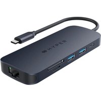 Hyper® HyperDrive EcoSmart™ Gen.2 Universal USB-C® 8-in-1 Hub w 140 W PD3.1 Power Pass-thru von Hyper