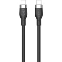 Hyper® Silikon USB-C zu USB-C Ladekabel 1m (240W, Schwarz) von Targus