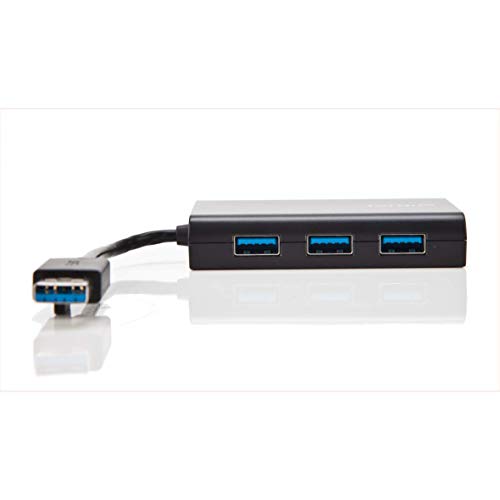 Targus ACH122EUZ USB 3.0 Hub mit Gigabit Ethernet 3 USB 3.0 SuperSpeed-Schnittstellen USB 3.0-Kabel stellt Verbindung zum Notebook/Ultrabook her von Targus