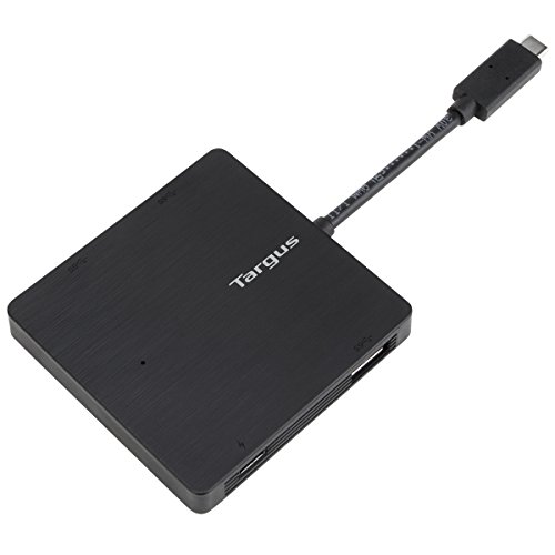 Targus ACH924EUZ USB-C-Hub An 3 x USB-A und 1x USB-C Stromzuführung Schnelle und effiziente Datenübertragung, Geschwindigkeiten bis zu 5 Gbps von Targus
