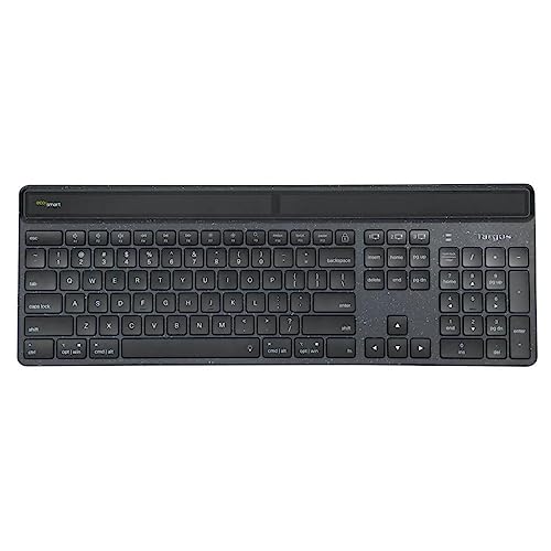 Targus EcoSmart - Tastatur - nachhaltige Energiegewinnung - Antimicrobial - hintergrundbeleuchtet - kabellos - Bluetooth 5.0 - QWERTY - Französisch - Tastenschalter: Scissor-Key - Schwarz Targus EcoSmart - Tastatur - nachhaltige Energiegewinnung - Antimicrobial - hintergrundbeleuchtet - kabellos - Bluetooth 5.0 - QWERTY - Französisch - Tastenschalter: Scissor-Key - Schwarz von Targus
