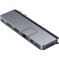 HYPER Mini-Dockingstation HyperDrive DUO PRO 7-in-2 USB-C Hub Passend für Marke: Apple, Universal i von HYPER