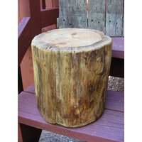 Pine Stump Hocker Tisch Foto Requisite Blumenständer 23cm - 25cm Durchmesser von TarheelCustomWood