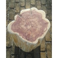 Red Cedar Stump Hocker Beistelltisch Photo Prop Blumenständer 12 " - 13" Durchmesser von TarheelCustomWood