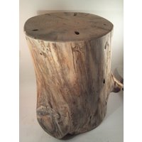Rustikaler Gelber Kiefern Stump Hocker Tisch Blumenständer Foto Requisite 9 - 10 "Breit 11-13 "Hoch." von TarheelCustomWood