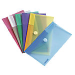 Djois Color Collection Dokumententasche Scheckheftformat 13,5 x 25 cm Mehrfarbig Polypropylen 5 Stück von Djois