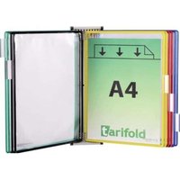 Tarifold - Wandhalter 5 Sichttafeln farbig sortiert m.Drahtrahmen,ku.-ummantelt f.DIN A4 Tarifold - Wandhalter 5 Sichttafeln farbig sortiert m.Drahtrahmen,ku.-ummantelt f.DIN A4 von Tarifold