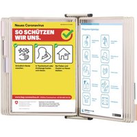 Wandhalter 10 Sichttafeln weiß lackiertf.A4 TARIFOLD von Tarifold