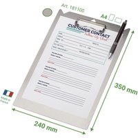tarifold Klemmbrett DIN A4 silber von Tarifold
