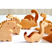 Holz Dinosaurier Magnete Set Lustige Dino Kühlschrankmagnet Dinosaurier-Liebhaber Geschenk - Von 10 von TarikWood