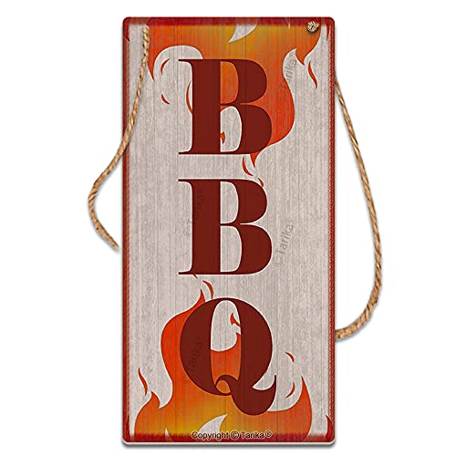 Warning Bbq Zone 12.5 x 25 cm Deko Blechschild Deko Zinnschild Deko für Haus, Küche, Bad, Bauernhof, Garten, Garage, inspirierende Zitate von Tarika