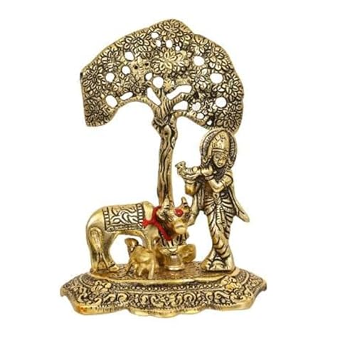 Tarini Gallery Metal Idol Statue Sculpture Indian Decor Antique for Home Temple Decoration and Gifting (Design 2) von Tarini Gallery