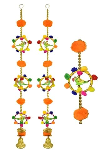 Tarini Gallery Set of 2 Traditional Handcrafted Parrot Colorful Pompom Door Hangings Latkan Home Décor for Home Offices Hotel Parrot Hangings Tota Hangings Wall Hangings Tarini Gallery Set of 2 Traditional Handcrafted Parrot Colorful Pompom Door Hangings Latkan Home Décor for Home Offices Hotel Parrot Hangings Tota Hangings Wall Hangings von Tarini Gallery