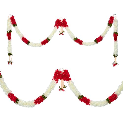 Toran Bandanwaar Artificial Flower Garland for Wall Door Hanging Home Temple Festival Wedding Function Party Decoration Decor and Gifting Toran Bandanwaar Artificial Flower Garland for Wall Door Hanging Home Temple Festival Wedding Function Party Decoration Decor and Gifting von Tarini Gallery