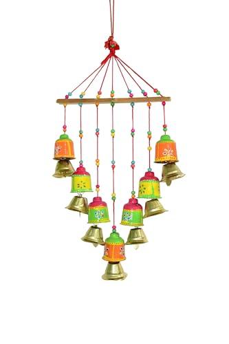 Traditional Handcrafted Door Wall Hangings Latkan Décor for Home Offices Hotel Temple Wedding Function Party Decoration and Gifting (Bells) von Tarini Gallery