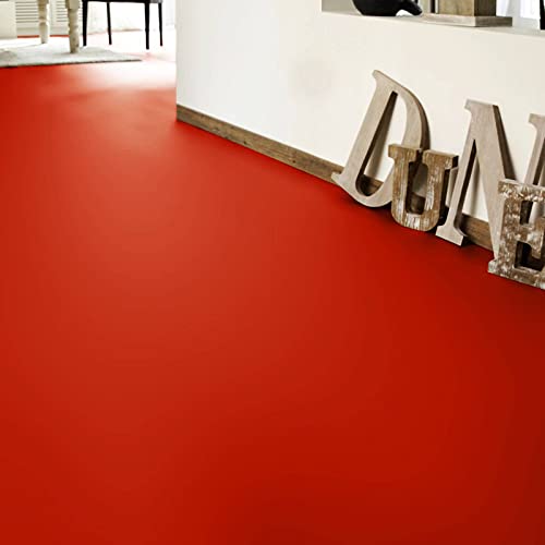 Bodenmaster PVC Bodenbelag Einfarbig Rot Tarkett Iconik 260D DJ Red (Musterstück in DIN A4) von Tarkett